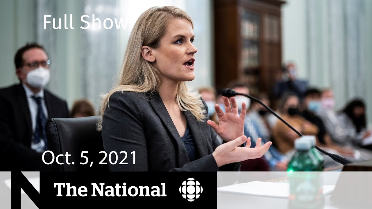 CBC News: The National | Facebook whistleblower, Rapid tests in schools, Russia&rsquo;s space movie