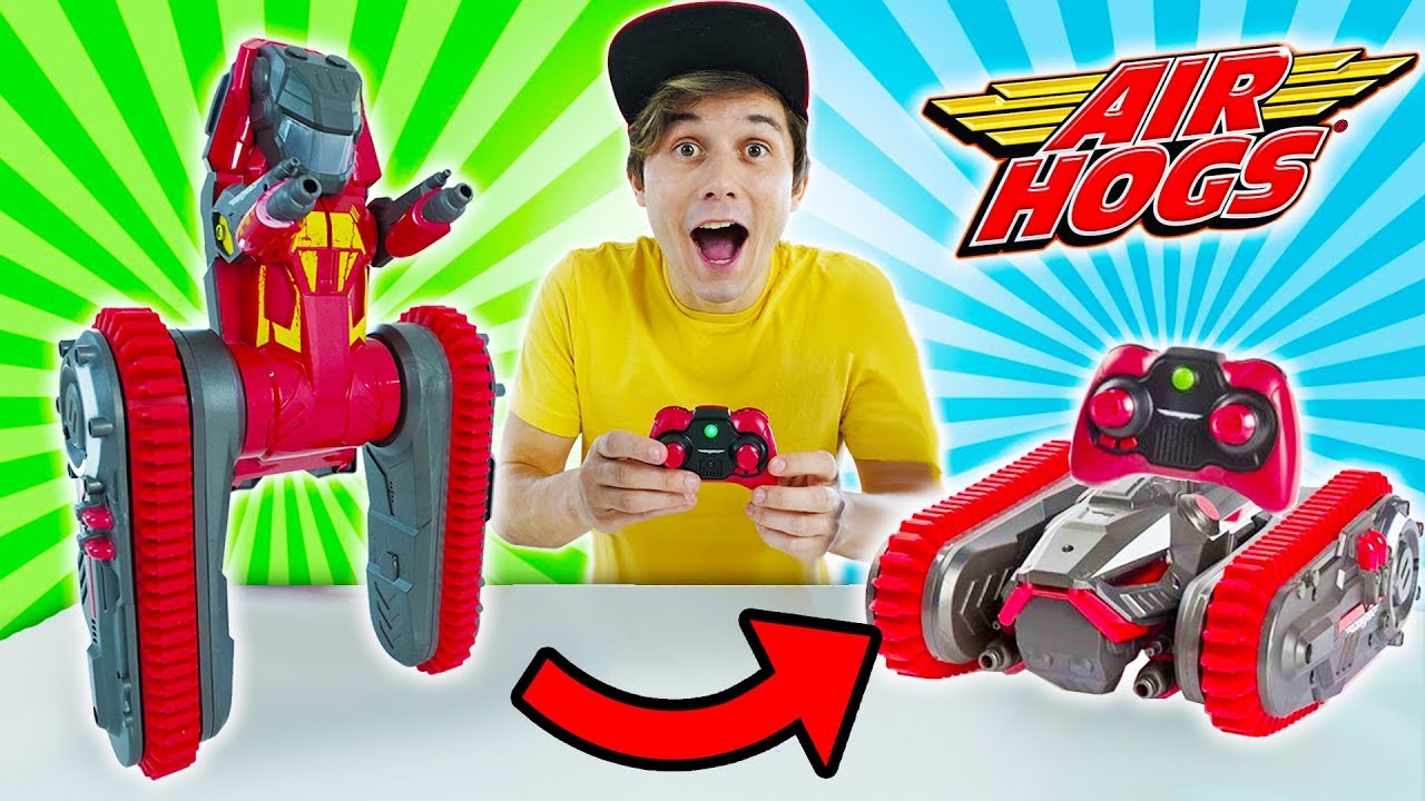 ESSE BRINQUEDO É UM TRANSFORMER DA VIDA REAL ☆ CARRO QUE VIRA ROBÔ DA AIR HOGS ☆