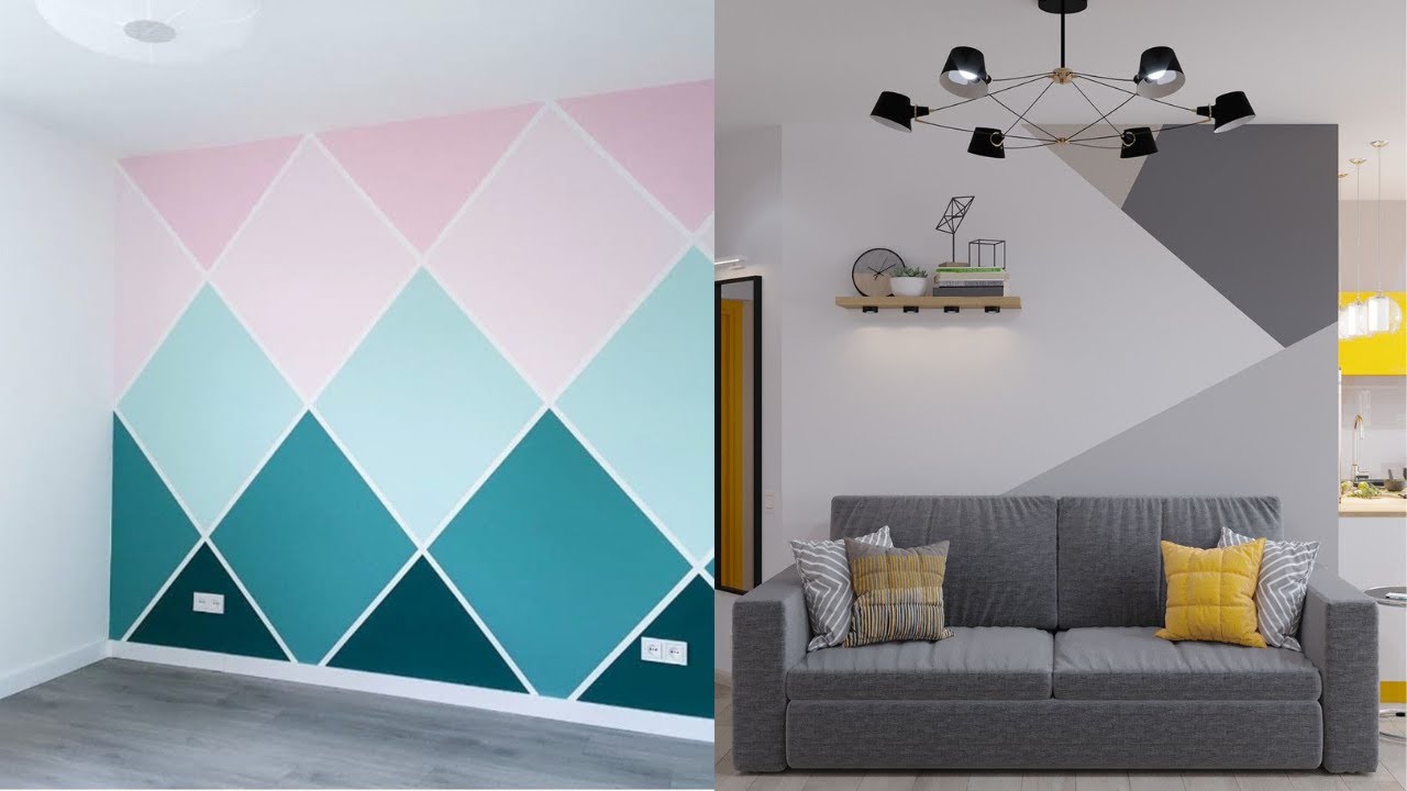 BEST GEOMETRY PAINTING IDEAS | 50+ GEOMETRY WALL PAINTING 2022 | #interiordesign #interiorideas