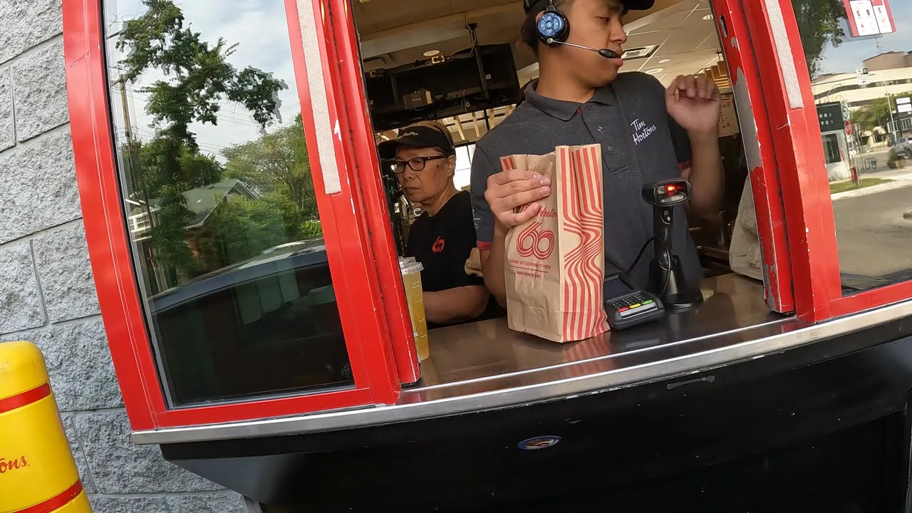 $10.36, Tim Hortons Drive Thru, BLT Sandwich Meal, Chili & Coke, Winnipeg, Manitoba, Canada NGH10111