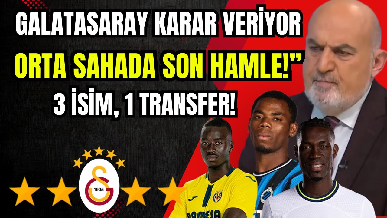 Galatasaray 3 İsimden Biriyle Anlaşacak! Bissouma, Onyedika, Pape Gueye