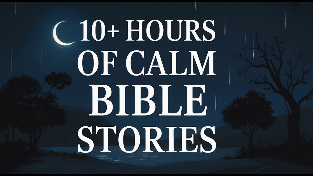 10+ Hours Of Calm Bible Stories | Black Screen With Rain Sounds For Sleep And Relaxation v11