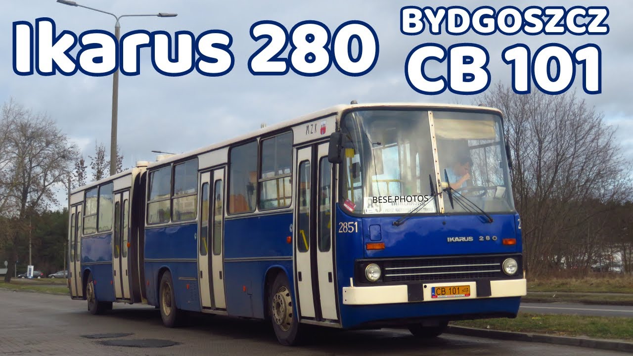 Egy nap a CB 101-gyel Bydgoszczban | Ikarus 280.70E