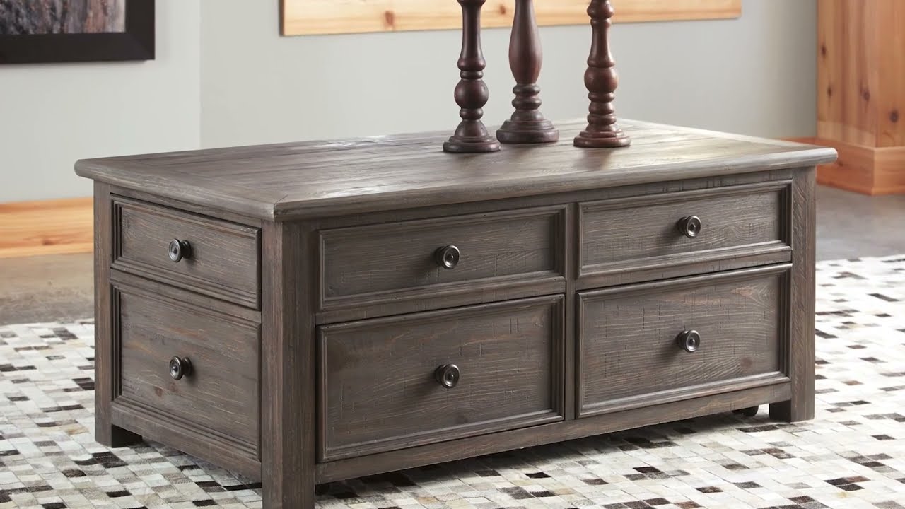 Wyndahl Rustic Brown Lift Top Cocktail Table from Signature Design by Ashley