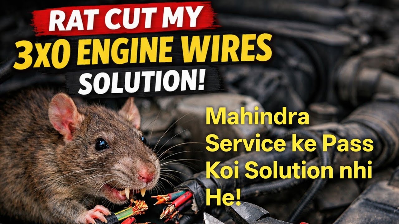 kya Solution He Rat ko kar Se Dur Rakhne ka ? Mahindra Service center ke Pass No Solution! 
