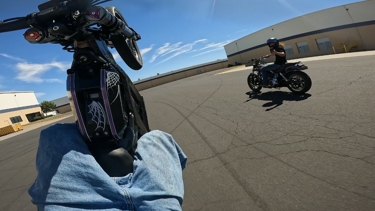 Breaking In My New Bike With Harley Riders… Lots of Wheelies
