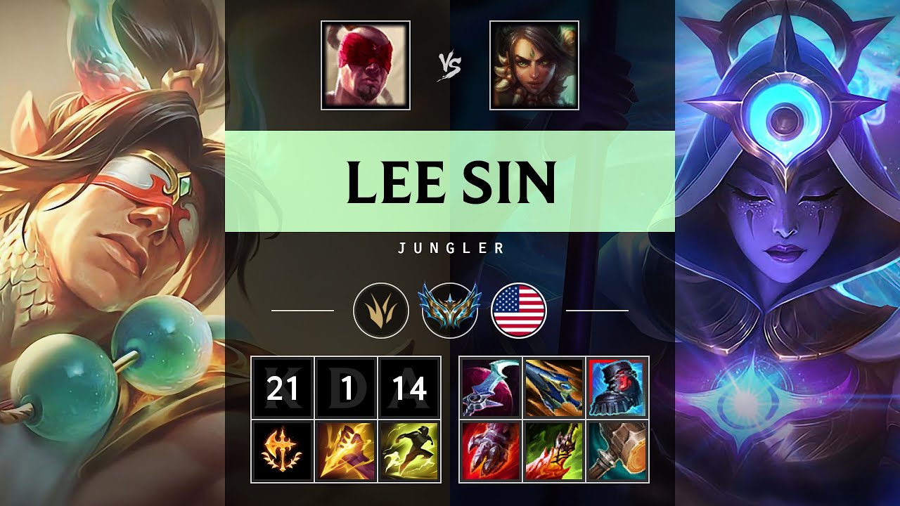 Lee Sin Jungle vs Nidalee - NA Challenger Patch 25.17