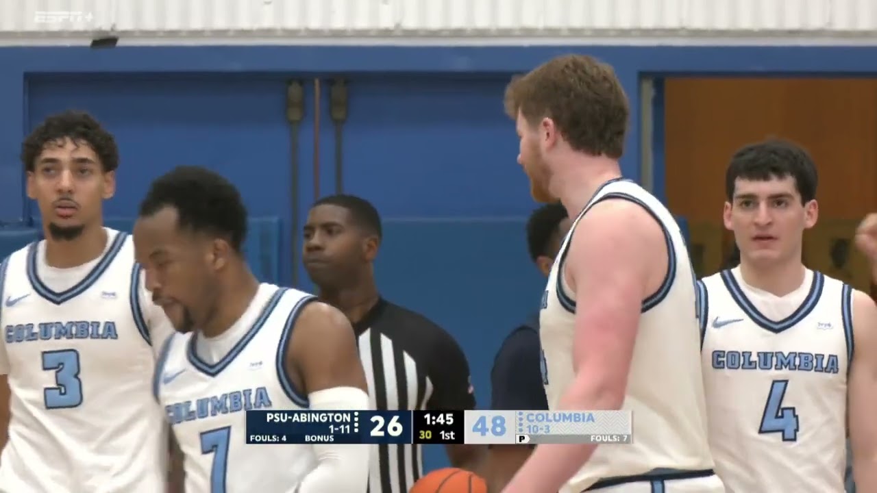 Highlights: NCAA Men's Basketball - Penn State Abington vs Columbia - 12-31-25