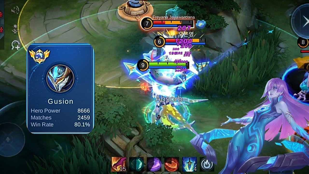 Gusion combo + Novaria ult = ☠️ | Gusion gameplay