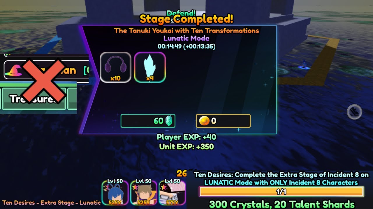 TTA | “Incident 8 units only” Achievement with only 3 units (No Mythics, No Magician, No Treasures)