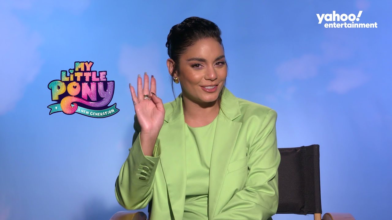My Little Pony star Vanessa Hudgens gets tough questions from kid reporters who want a pony