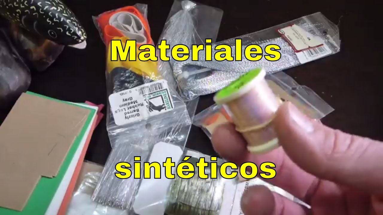 Que materiales sintéticos comprar para el atado de moscas