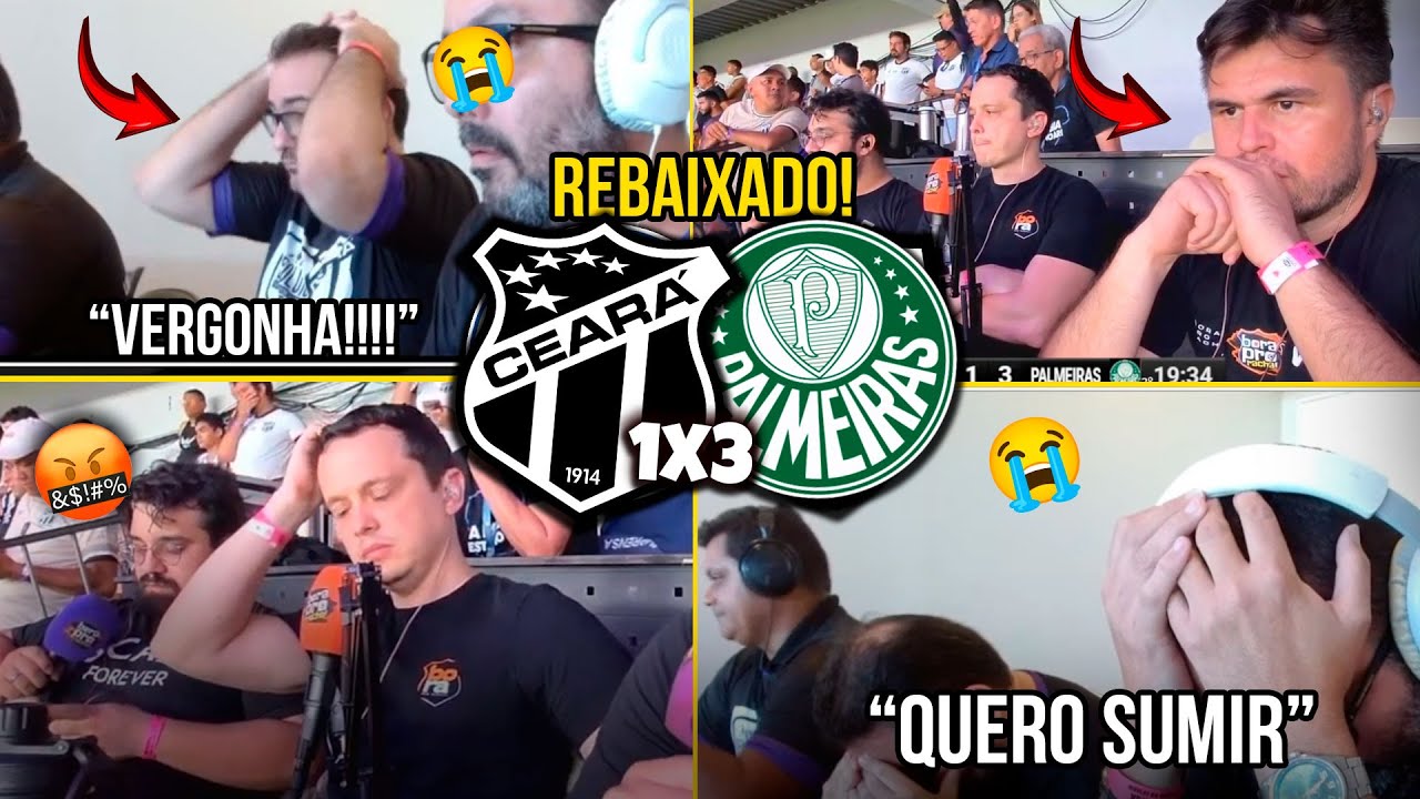 REA&Ccedil;&Otilde;ES DO CEAR&Aacute; REBAIXADO - CEAR&Aacute; 1X3 PALMEIRAS l VAMOS RIR