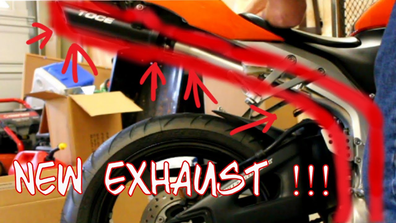 Toce T Slash Exhaust Install on 2008 Honda CBR600RR