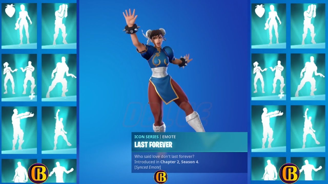 fortnite Chun-Li Skin Showcase With Icon Series Dances & Emotes | Fortnite  Series