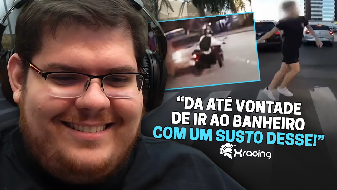 CASIMIRO REAGE: SUSTOS DE MOTO (EP. 184) A MÁGICA DO PRIMEIRO VÍDEO | Cortes do Casimito