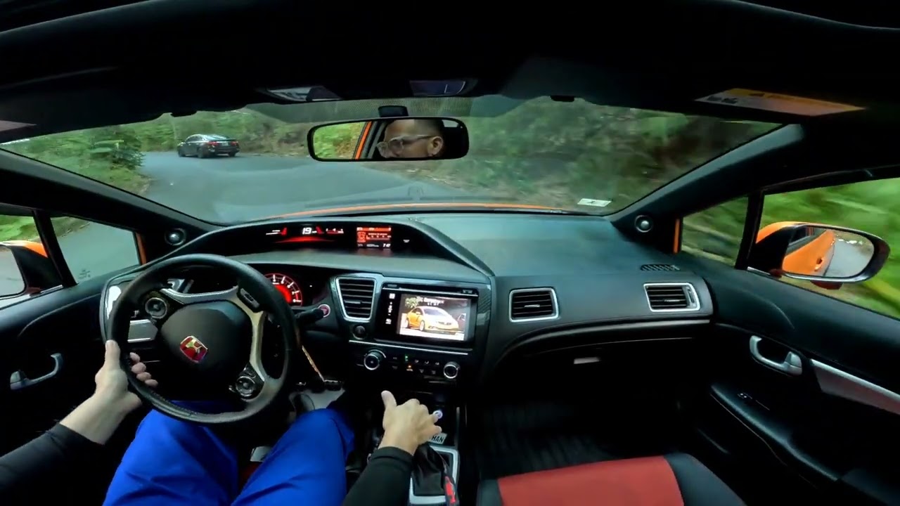 Pov Drive to work 9th gen Civic SI fb6 k24z7 touge curvy road and vtec