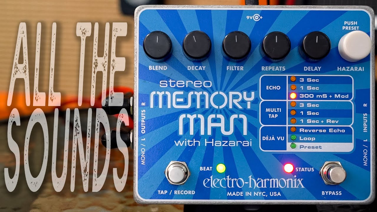 ELECTRO HARMONIX Memory Man Hazarai | ALL THE SOUNDS [NO TALK / ONLY TONES]
