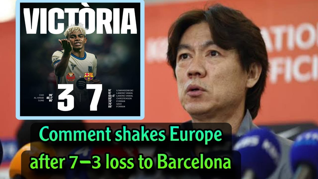 What did Seoul coach say after the 7-3 defeat to Barcelona and the brilliance of Lamine Yamal?