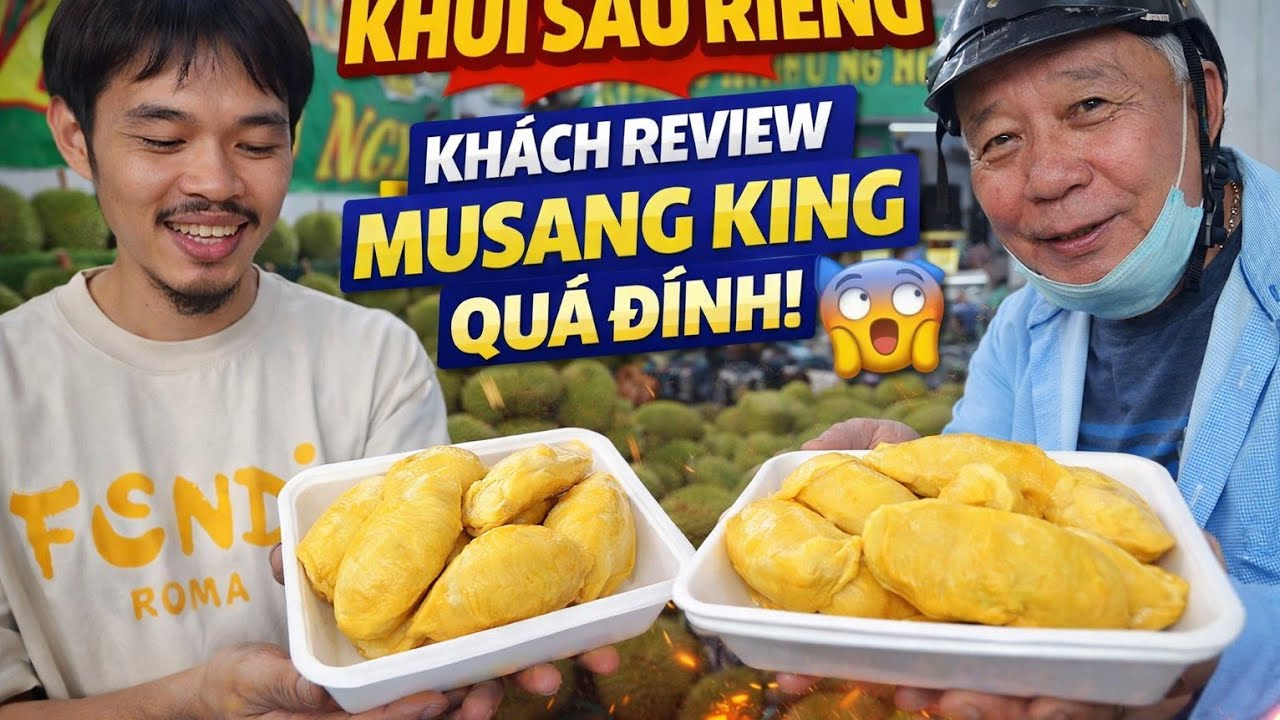 Quá SỐC! DŨNG DÊ IDOL khui sầu riêng ra tay như máy, khách khoái chí trái Musangking quá đỉnh