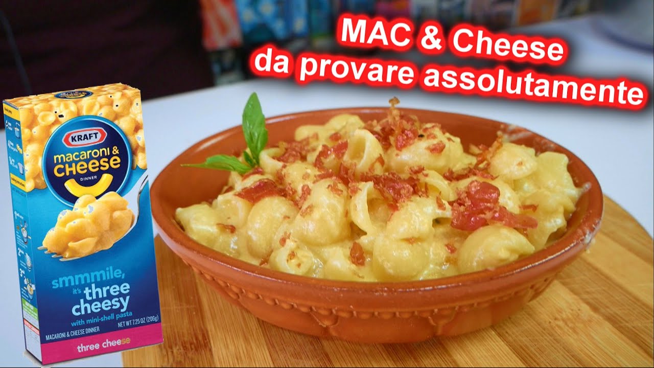 Macaroni and Cheese ricetta Americana gustosa con formaggio filante