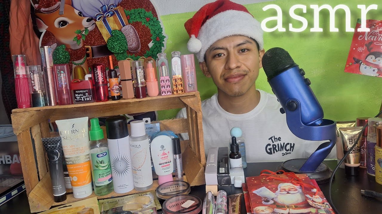 ASMR Tienda de Maquillaje 🎄 Roleplay Navideño con Sonidos Relajantes