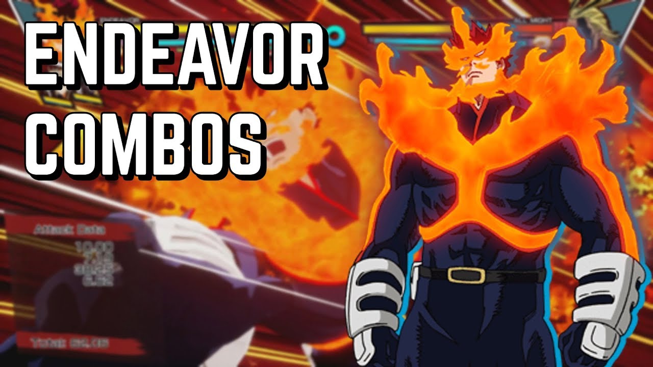 BLAZING! Endeavor Combos (Includes Infinite) - My Hero Ones Justice