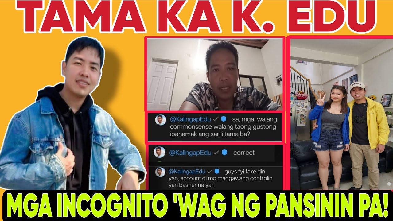 MGA INCOGNITO/ NAMELESS WAG NG BIGYANG HLAGA ANG MGA KOMEN2 KAYA TMA KA K. EDU LALO NA MGA BASELESS