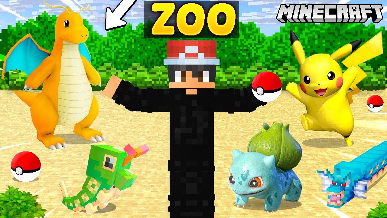 I Opened a Zoo With POKEMON in Minecraft @ProBoiz95