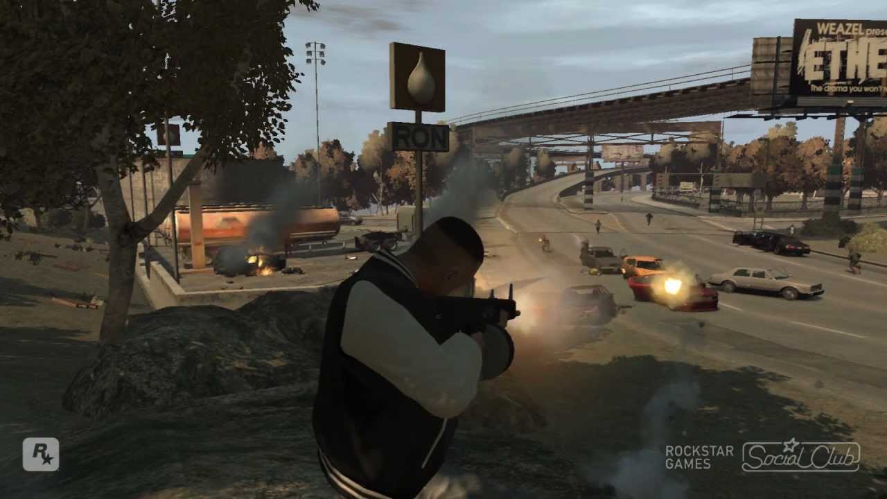 GTA4: sparatorie e esplosioni 1080p