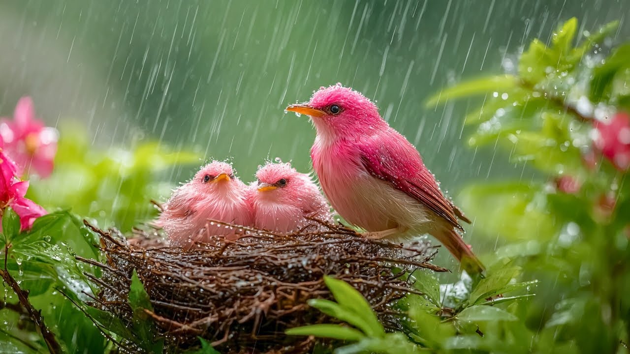 🌿 Healing Piano Music with Birdsong & Rain - Boost Mental Clarity & Calm Your Emotions 🕊️🌷🎼