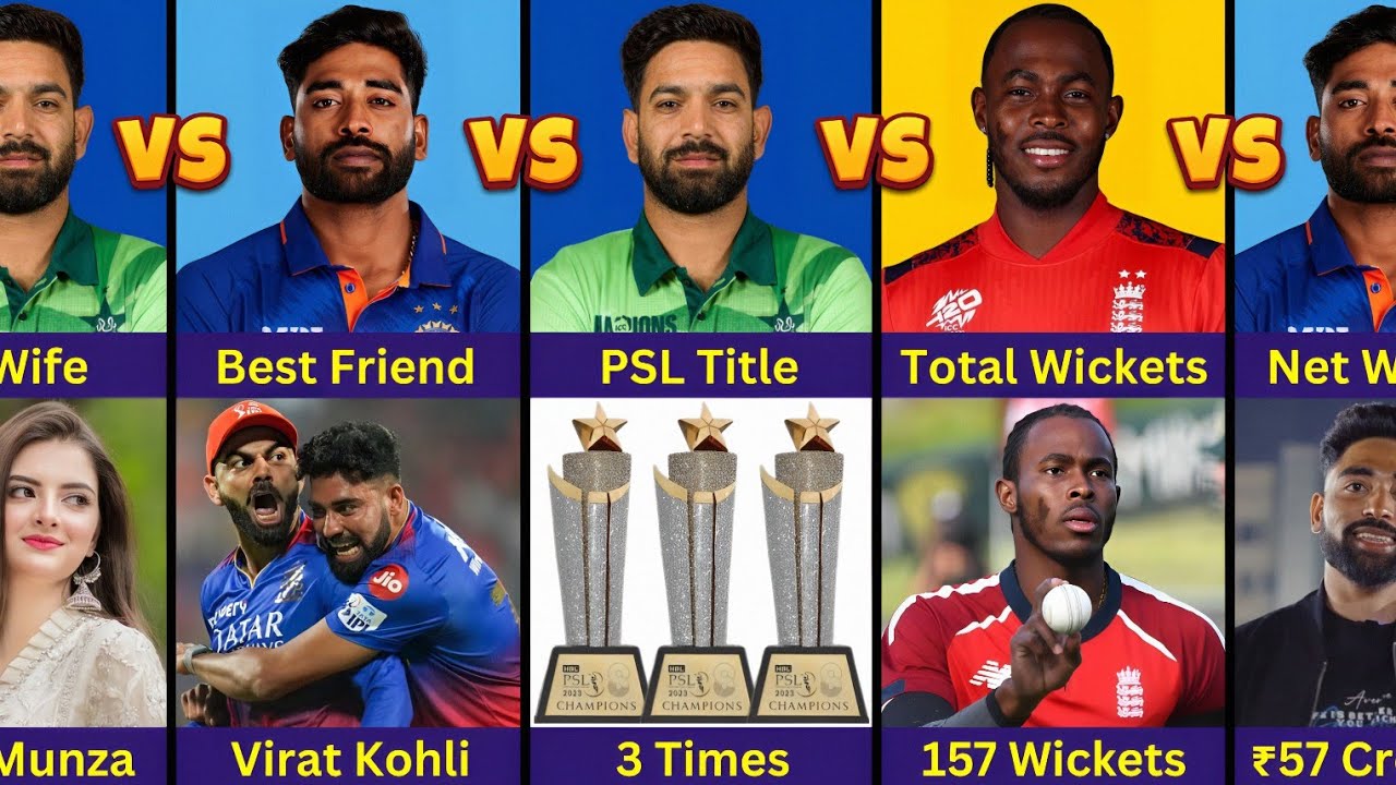 Харис Рауф против Джофры Арчера против Мохаммеда Сираджа | Fast Bowling Comparison 2025