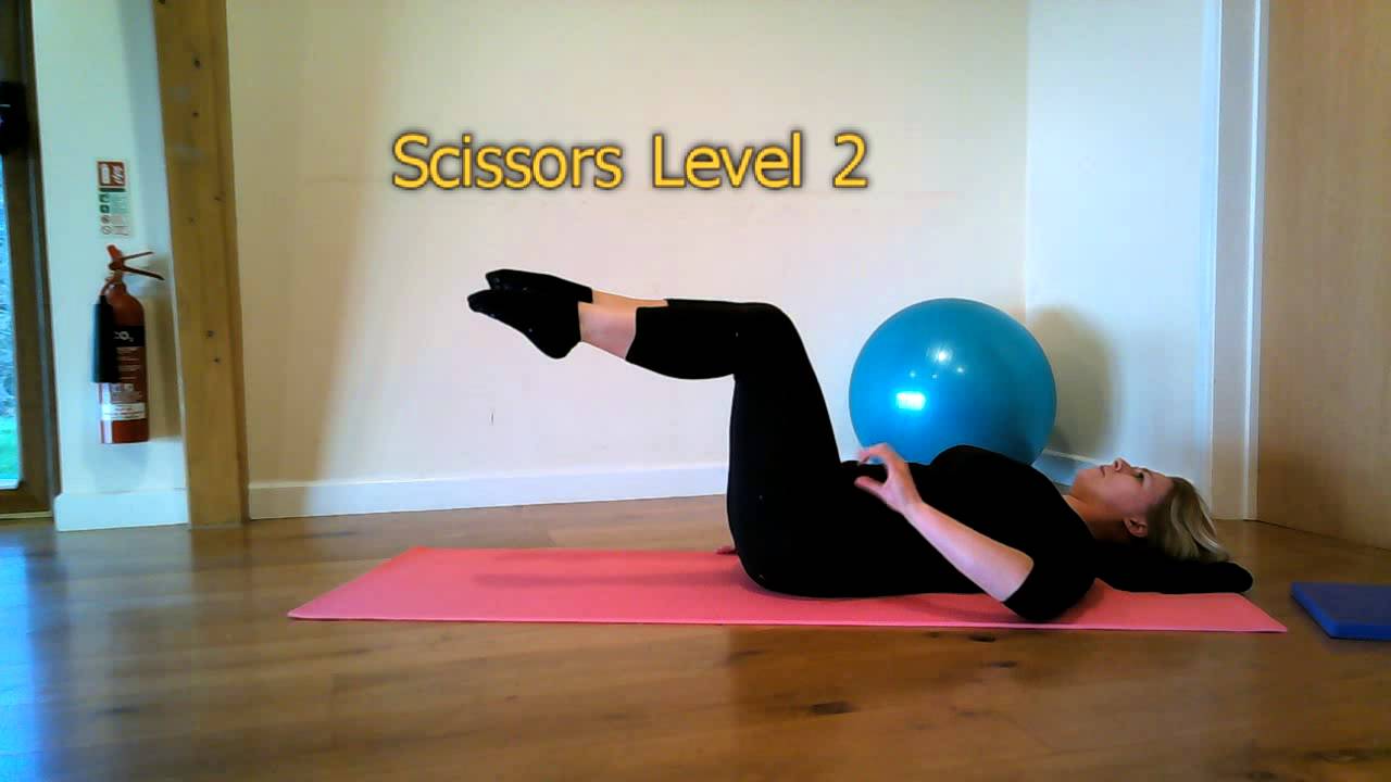Physio Pilates - Scissors (Level 1 + 2) & One leg stretch Level 1