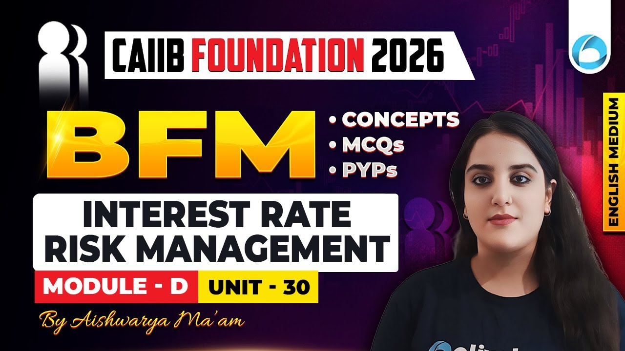 CAIIB BFM Module D Unit 30 | Interest Rate Risk Management | CAIIB Foundation 2026 | CAIIB