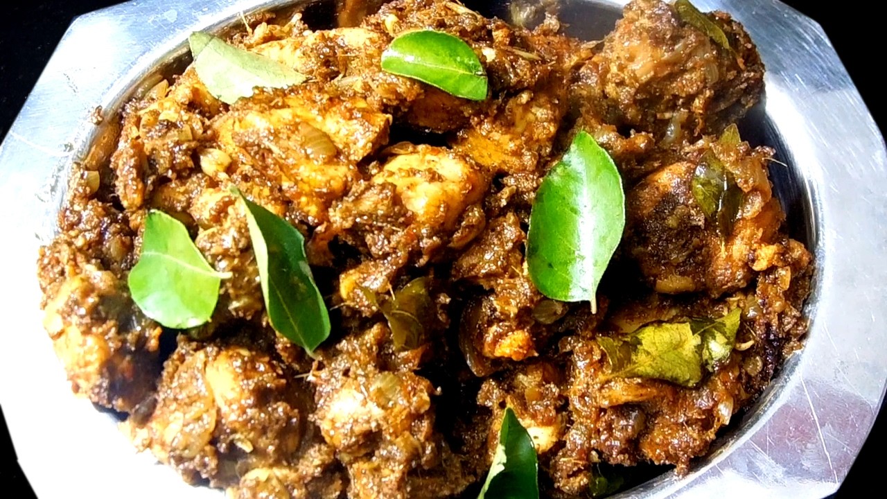 சுவையான கருவேப்பிலை சிக்கன்/karuveppilai chicken/Tasty chicken recipes tamil/chicken fry/side dish