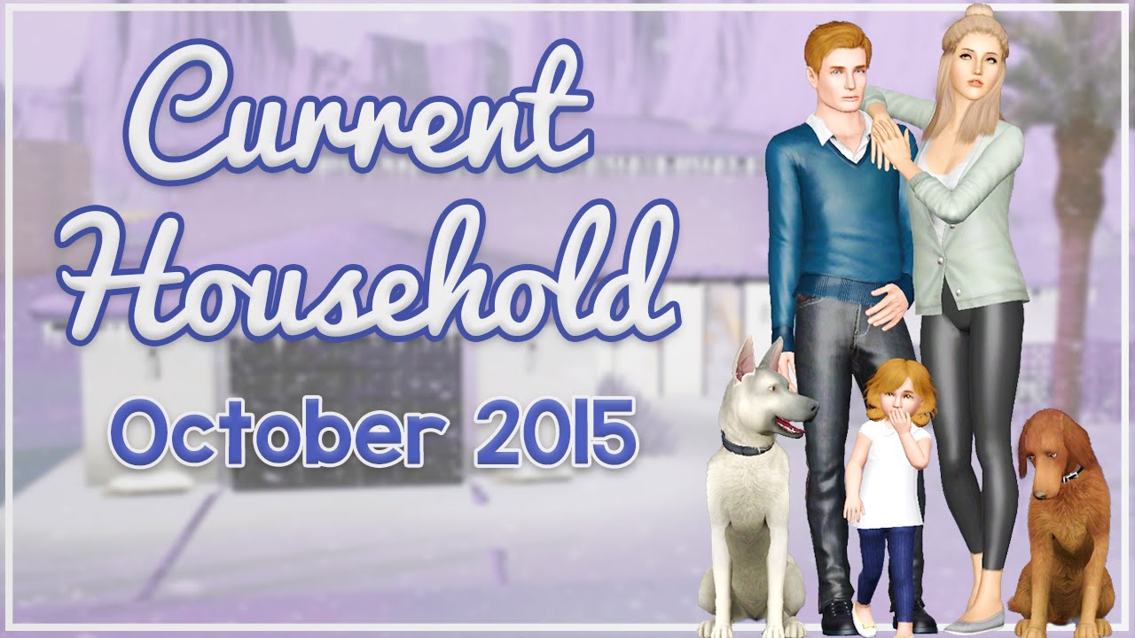The Sims 3 Current Household: The Cooper Family (October 2015)