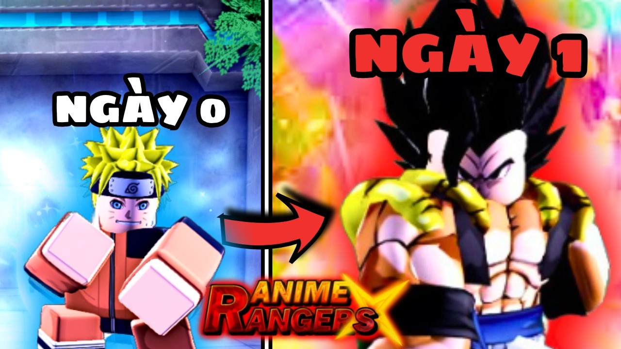 Ngày 1 CỰC KỲ KHÓ KHĂN!!! | NOOB TO PRO ANIME RANGER X NGÀY 1!!!