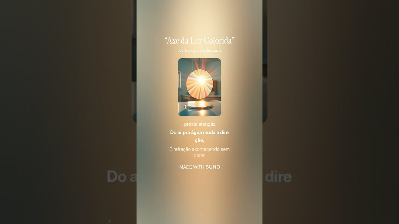 “Axé da Luz Colorida”#ArcoÍris#Óptica#FísicaEmMúsica
