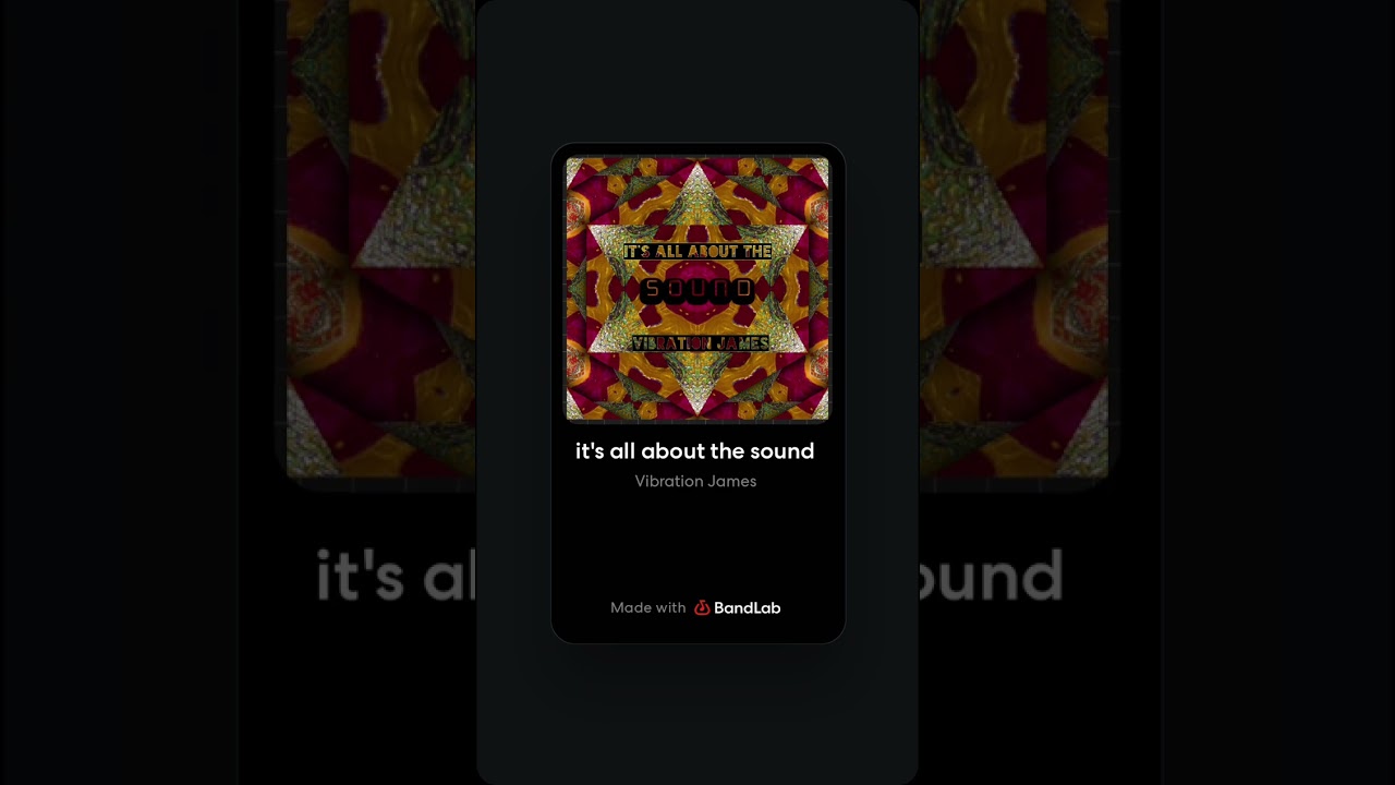 It's all about the sound