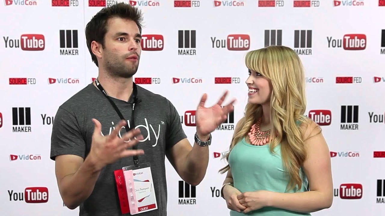 Chris Thompson backstage at Vidcon 2012