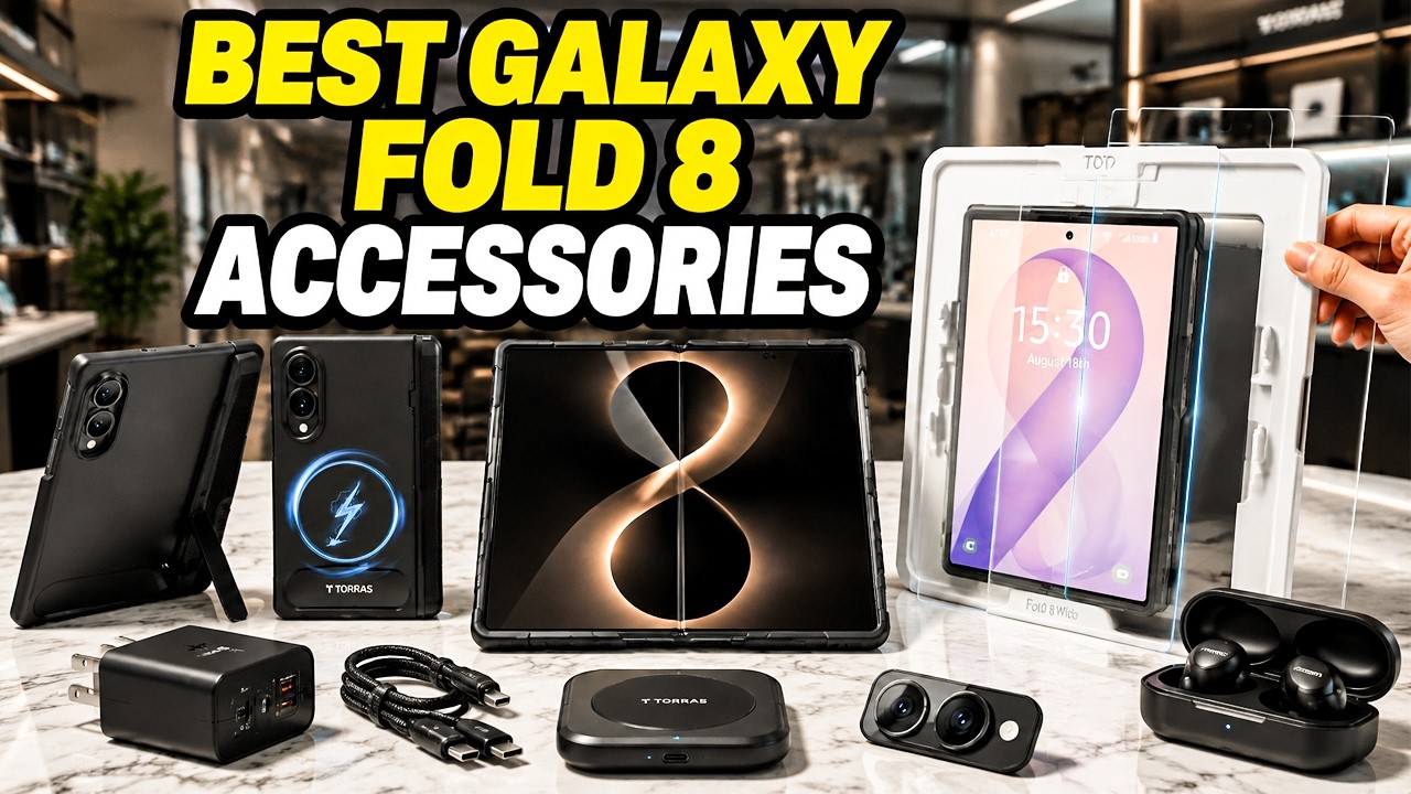 Топ-10 лучших аксессуаров для Galaxy Z Fold 8, которые всё меняют!🔥Чехлы/Защита/Зарядки и т.д.✅