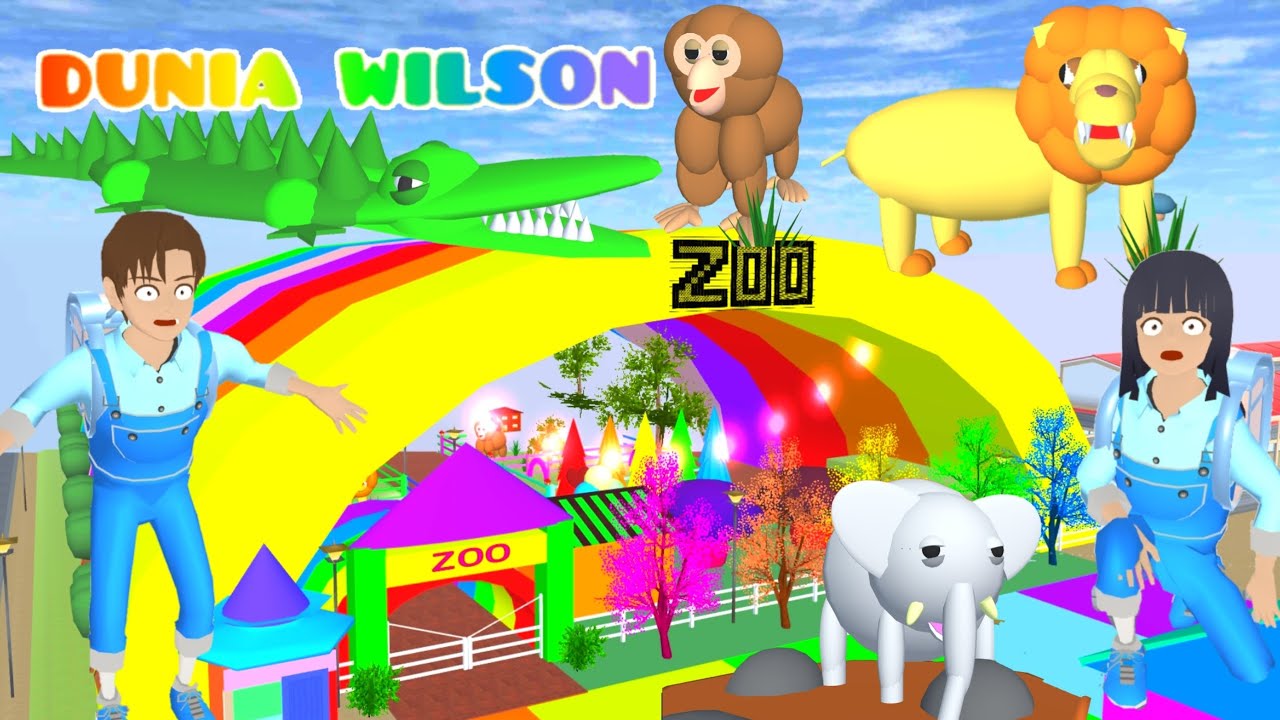 Yuta ke Zoo Kebun Binatang Ketemu Singa Buaya Gajah Yuta Mio Main Game Zoo Happy Animal Part 2