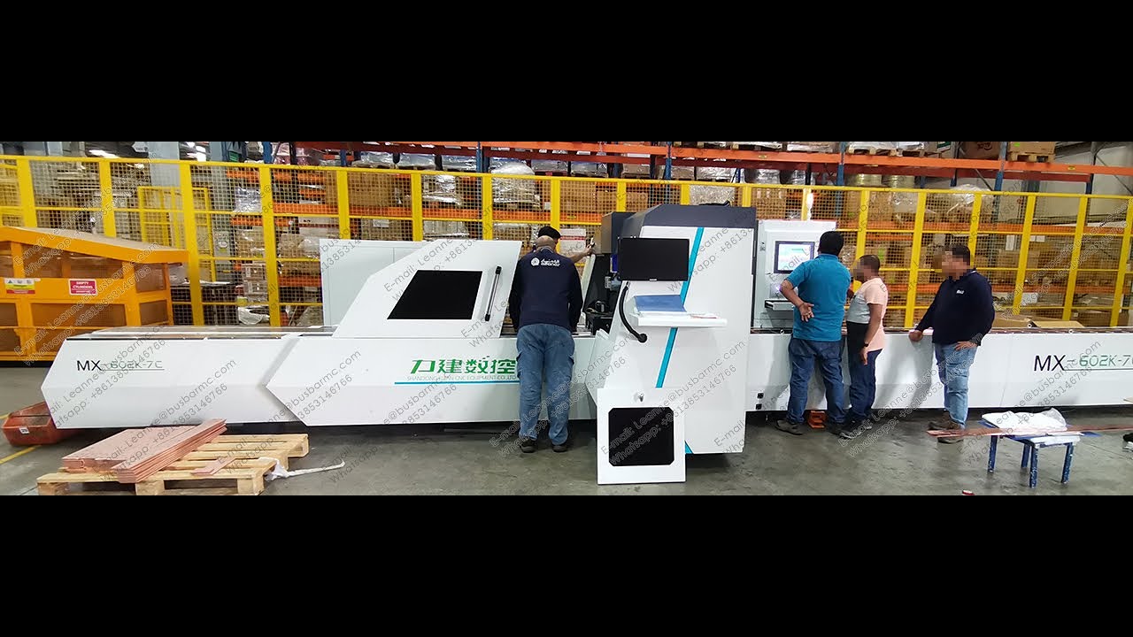 CNC copper busbar punching cutting machine busbar processing machine