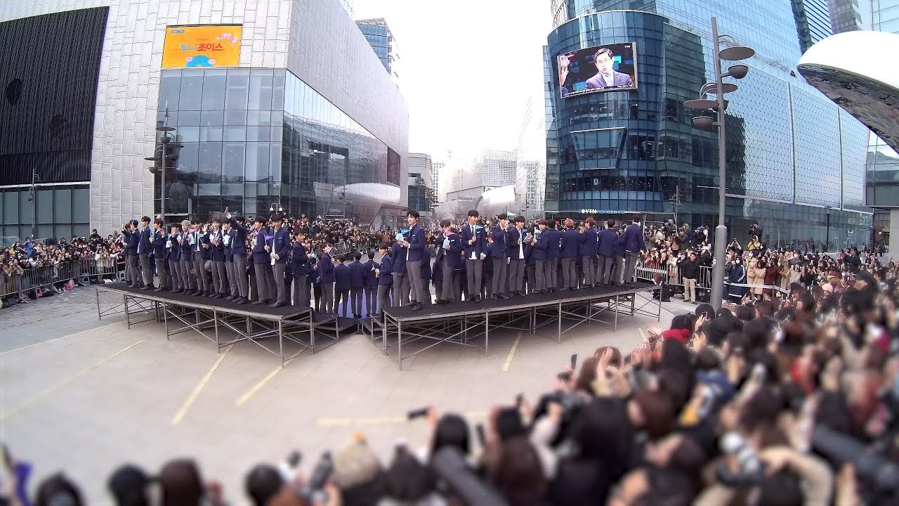 [Full] 190321 프로듀스 X 101 블루카펫 PROCUCE X 101 BLUE CARPET CEREMONY : 넓은 직캠 Wide fancam : 상암 DMC 문화공원