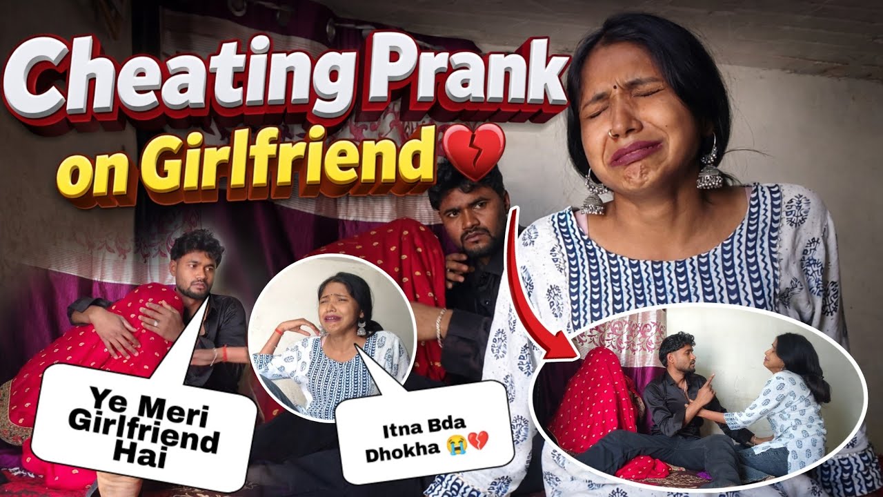 Cheating Prank On Girlfriend 🤣 | She Cried 😭 | Prank Gone Wrong | Queen Pinky 89 