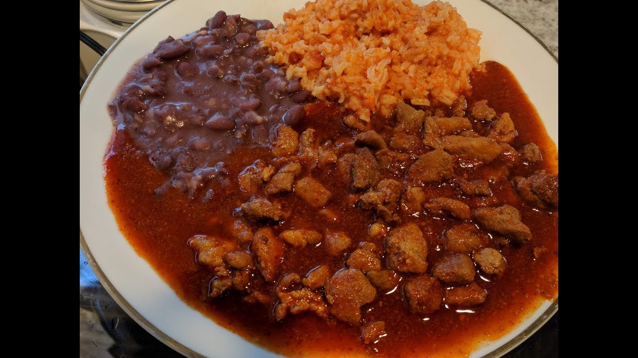 Carne de Puerco en Chile Colorado  - Carne de Puerco en Salsa de Chile Guajillo