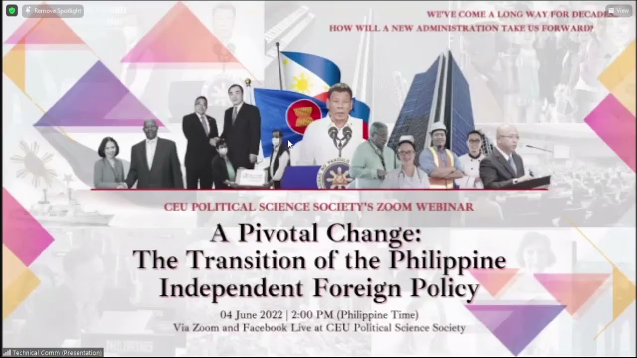 A Pivotal Change: Transition of the Philippine Independent Foreign Policy