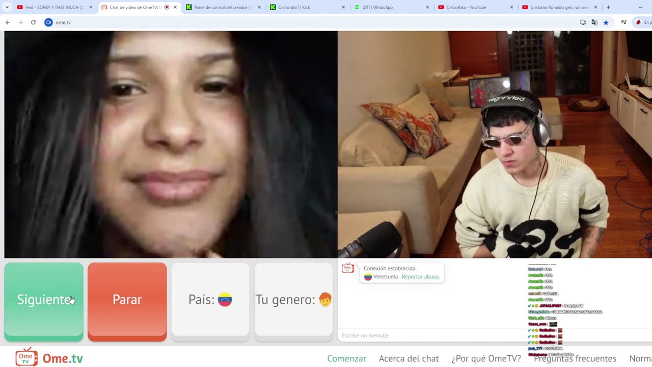 OMEGLE CON CRISTORATA "ME ENAMORE" uhmmm ?