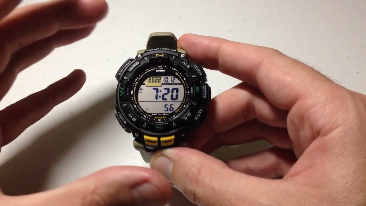 Casio Pro trek (PRG240): Basics Settings
