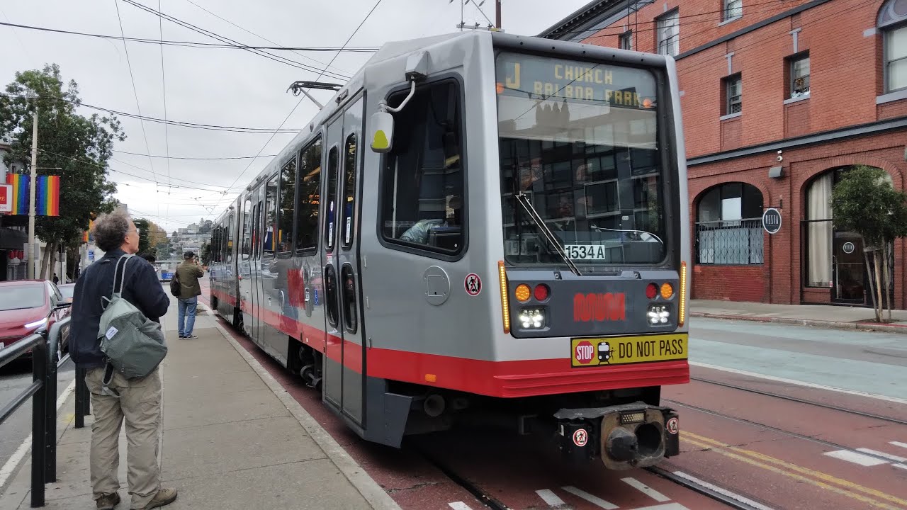 Bye Bye Breda! SF Muni 2001 Breda LRV3 #1534 on Route J Church (Part 1)